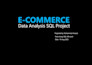 sql data cleaning, analysis and reporting for business insights
